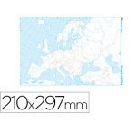 Mapa mudo b/n din a4 europa politico