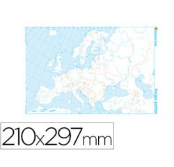 Mapa mudo b/n din a4 europa politico