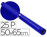 Papel charol rollo azul 