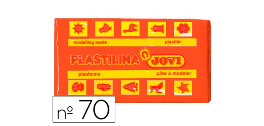 Plastilina jovi 70 naranja unidad tamaño pequeño