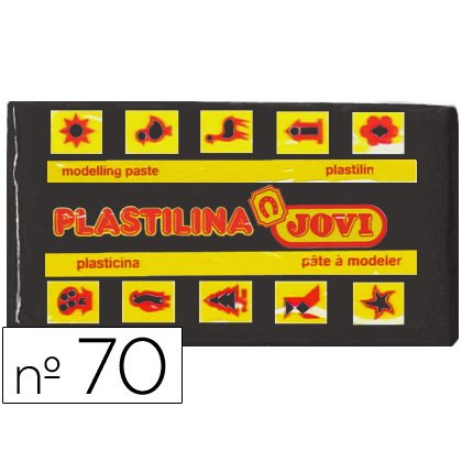 Plastilina Jovi 70 negro -unidad -tamaño pequeño