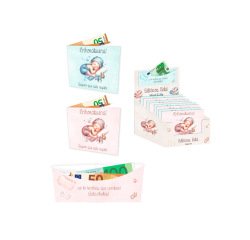 Billetero bebe plata