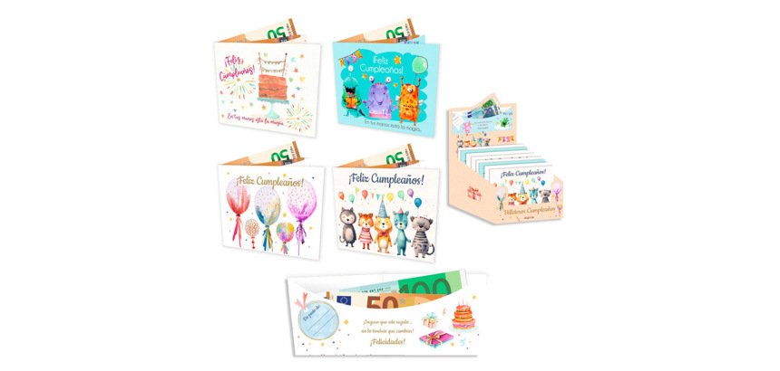 Billetero cumpleaños plata