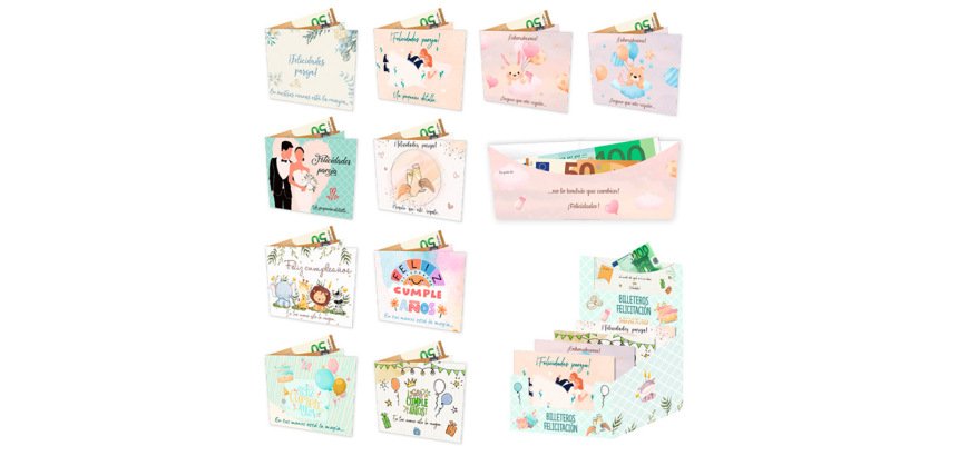 Billetero surtido plata