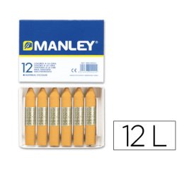 Lapices cera manley unicolor ocre n.26 caja de 12 unidades