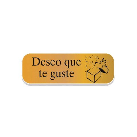 Etiqueta adhesiva arguval holografica oro deseo que te guste rollo de 250 unidades