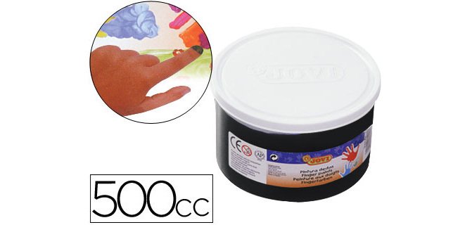 Pintura a dedos jovi 500 cc negro