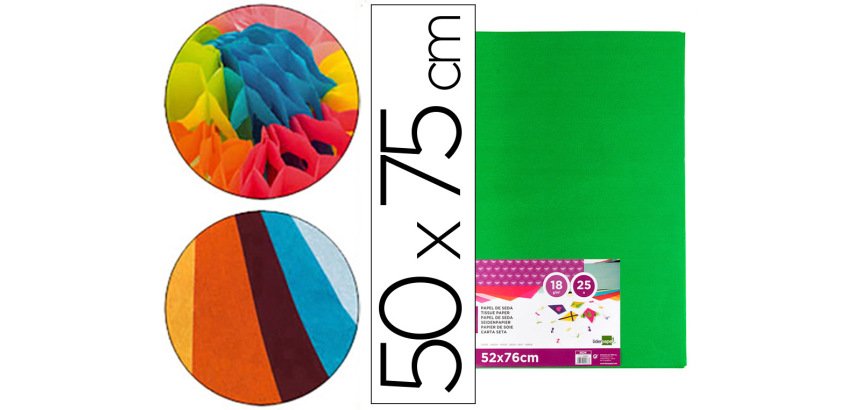 Papel seda 52 x 76 cm - Paquete de 25 hojas