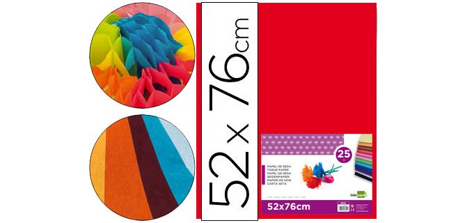 Papel seda Liderpapel rojo 