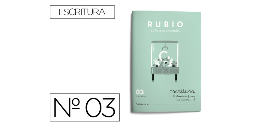 Cuaderno rubio caligrafia nº 03