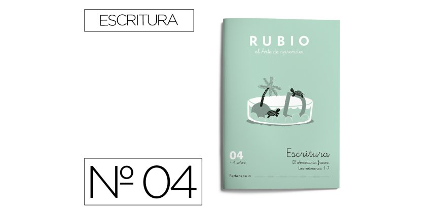 Cuaderno rubio caligrafia nº 04