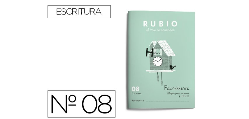 Cuaderno rubio caligrafia nº 08