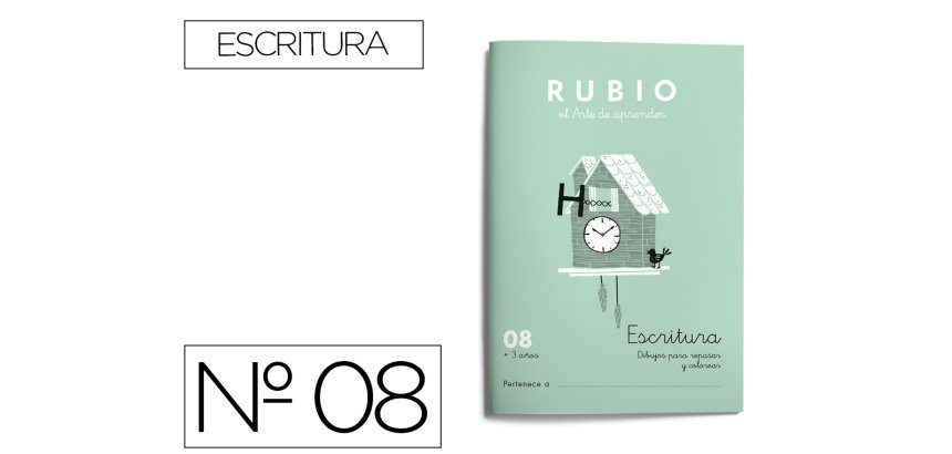 Cuaderno rubio caligrafia nº 08