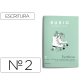 Cuaderno rubio caligrafia nº 2