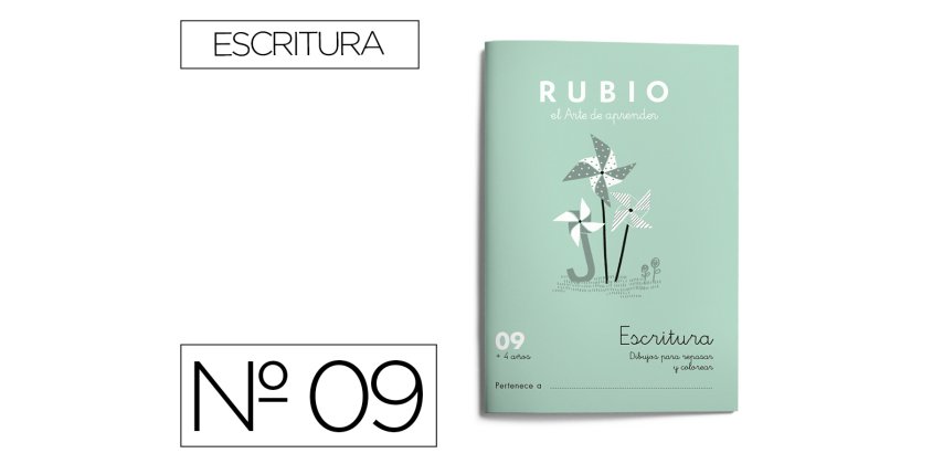 Cuaderno rubio caligrafia nº 09