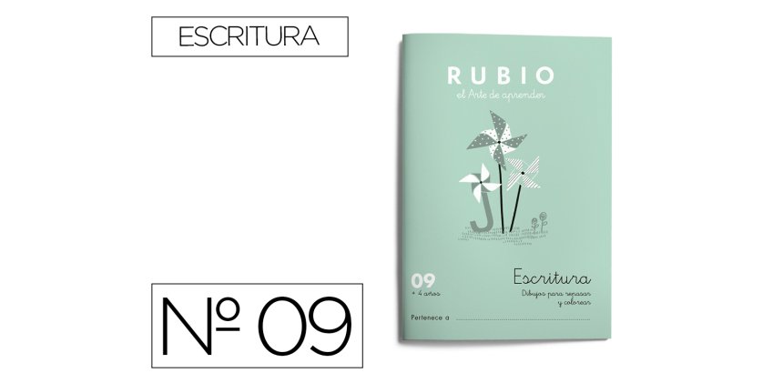 Cuaderno rubio caligrafia nº 09