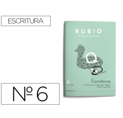 Cuaderno rubio caligrafía nº 6