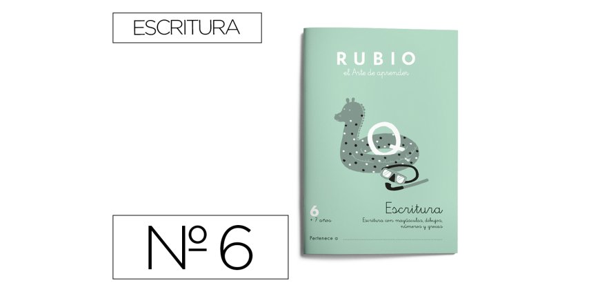 Cuaderno rubio caligrafía nº 6
