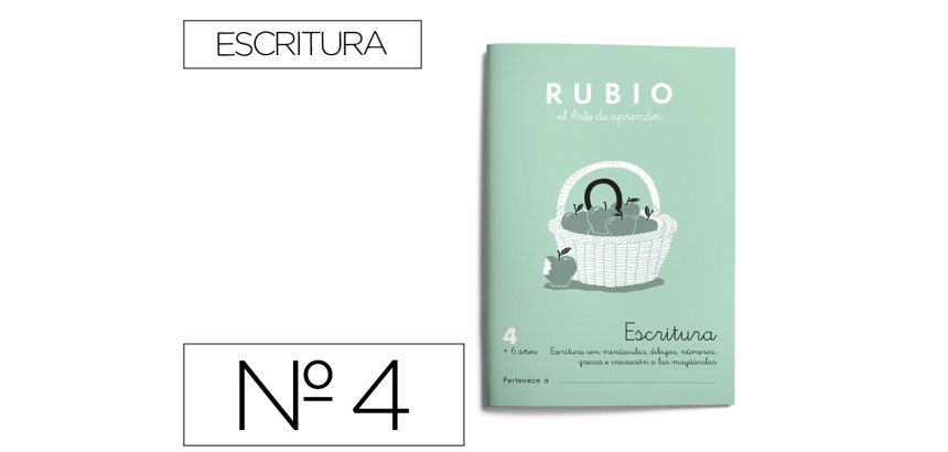 Cuaderno rubio caligrafía nº 4