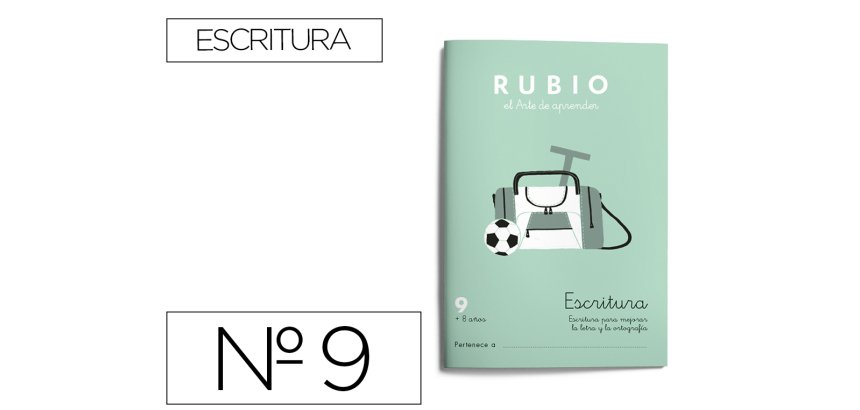 Cuaderno rubio caligrafía nº 9
