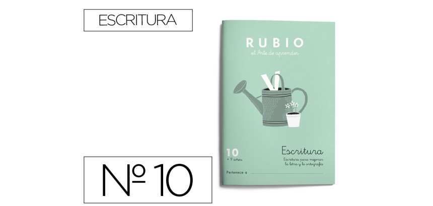 Cuaderno rubio caligrafía nº 10