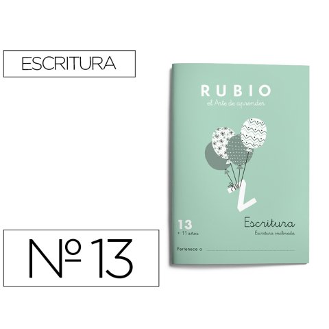 Cuaderno rubio caligrafía nº 13