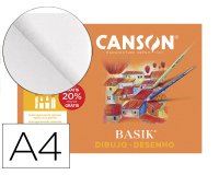 Papel dibujo basik din a4 sin recuadro 130 gramos minipack de 10 hojas