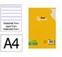 Bloc notas liderpapel encolado a4 rayado horizontal 50 hojas 80 gr color amarillo