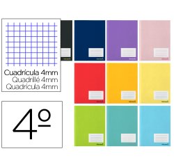 Libreta liderpapel smart a5 32 hojas 60g/m2cuadro 4mm con margen