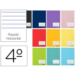 Libreta liderpapel smart a5 32 hojas 60g/m2 horizontal con margen