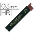Minas faber grafito 9063 0,3 mm hb estuche de 12 minas