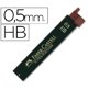 Minas faber grafito 9065 0,5 mm hb estuche de 12 minas