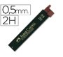 Minas faber grafito 9065 0,5 mm 2h estuche de 12 minas