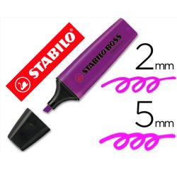 Rotulador stabilo boss fluorescente 70 lavanda