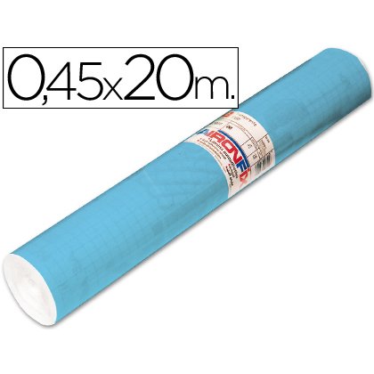 Rollo adhesivo Aironfix unicolor azul mate claro
