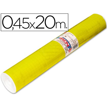 Rollo adhesivo Aironfix unicolor amarillo brillo