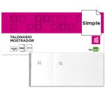 Talonario liderpapel mostrador 60x145 mm tl02 blanco con matriz
