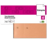 Talonario liderpapel mostrador 60x145 mm tl04 naranja con matriz