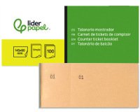 Talonario liderpapel mostrador 60x145 mm tl04 naranja con matriz