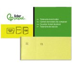 Talonario liderpapel mostrador 60x145 mm tl01 amarillo con matriz