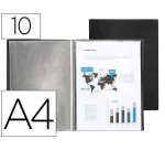 Carpeta liderpapel escaparate fundas polipropileno traslucida din a4