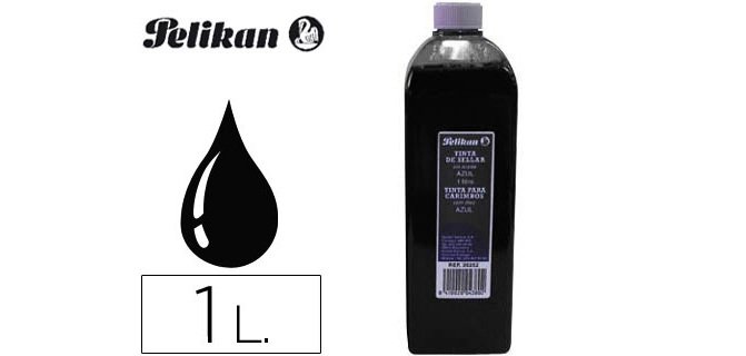 Tinta tampon pelikan negra bote 1 litro