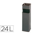 Cenicero papelera cuadrado 403 gris metalico 66x19x19 cm