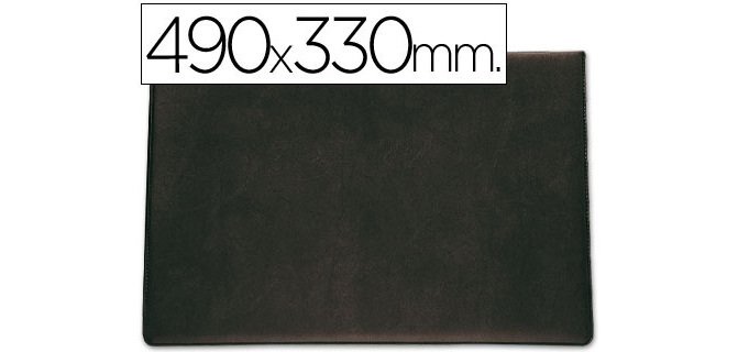 Vade sobremesa saro lujo 710 negro 490x330 mm