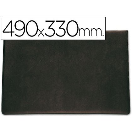 Vade sobremesa saro lujo 710 negro 490x330 mm