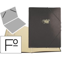 Carpeta clasificador carton compacto saro folio negra 12 departamentos