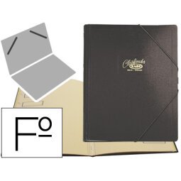 Carpeta clasificador carton compacto saro folio negra 12 departamentos