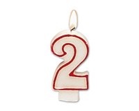 Vela cumpleaños liderpapel nº2