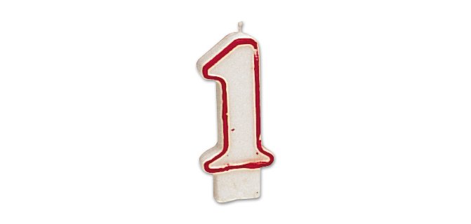 Vela cumpleaños liderpapel nº1