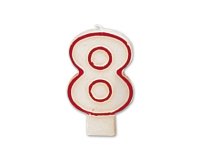 Vela cumpleaños liderpapel nº8